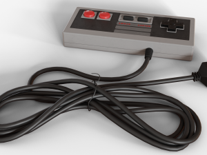 nes controller Model 3D
