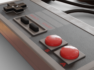nes controller Model 3D
