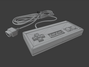 nes controller Model 3D