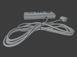 nes controller Model 3D