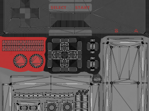 nes controller Model 3D
