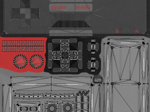 nes controller 3D Model