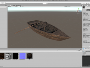wooden boat game asset Modelo 3D