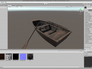 wooden boat game asset Modelo 3D