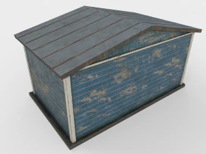 worn shed game asset 3D Model