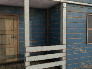 worn shed game asset 3D Model