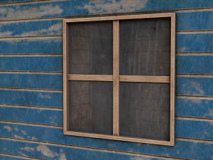 worn shed game asset 3D Model