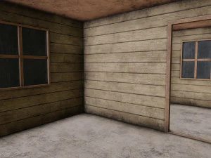 worn shed game asset 3D Model