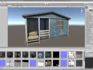 worn shed game asset 3D Model