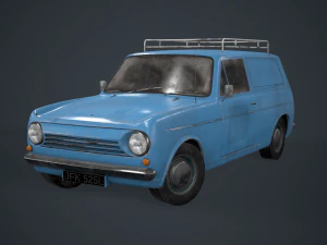 carro cl&aacute;ssico retr&ocirc; pbr pronto para o jogo Modelo 3D