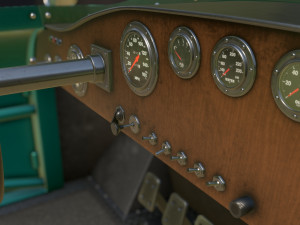 vintage racing car 3D Model