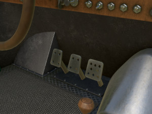 vintage racing car 3D Model