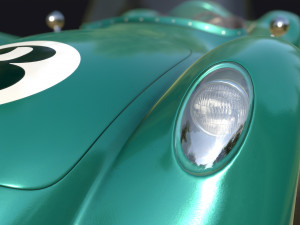 vintage racing car 3D Model