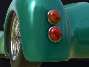 vintage racing car 3D Model