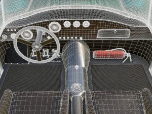 vintage racing car 3D Model