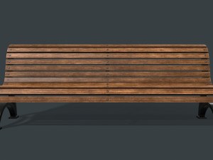 street bench 3D 모델