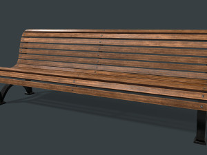 street bench 3D 모델