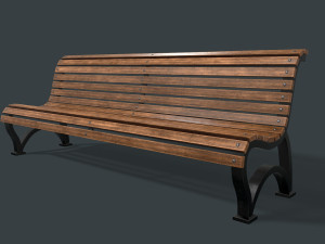 street bench 3D 모델