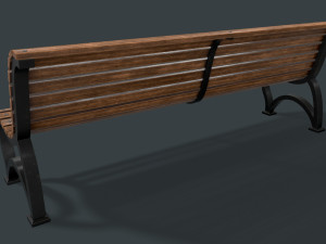 street bench 3D 모델