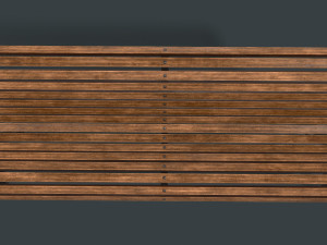 street bench 3D 모델