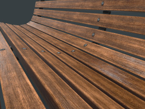 street bench 3D 모델
