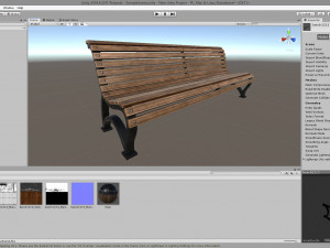 street bench 3D 모델