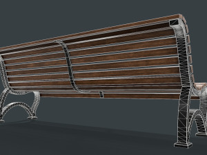 street bench 3D 모델