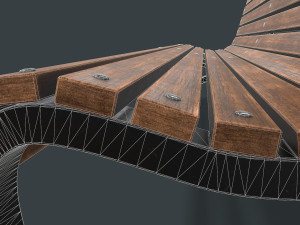street bench 3D 모델