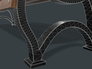 street bench 3D 모델