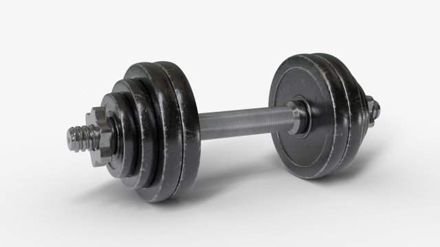 dumbbell adjustable 3D Model .c4d .max .obj .3ds .fbx .stl .blend 