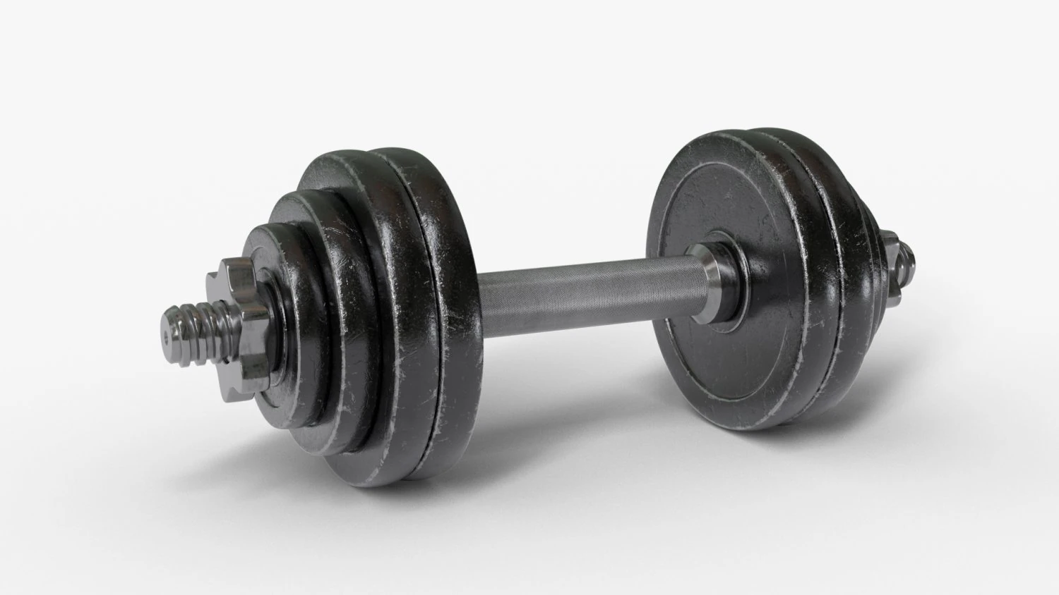 dumbbell adjustable 3D Model .c4d .max .obj .3ds .fbx .stl .blend 