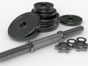 dumbbell adjustable 3D Model