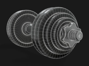 dumbbell adjustable 3D Model