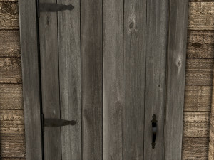 wooden log cabin 3D 模型