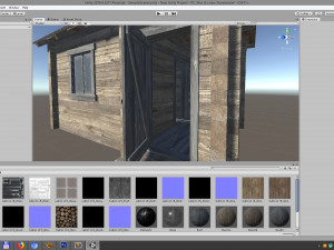 wooden log cabin 3D 模型
