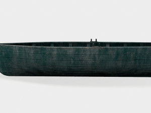old rowing boat game asset 3D Model