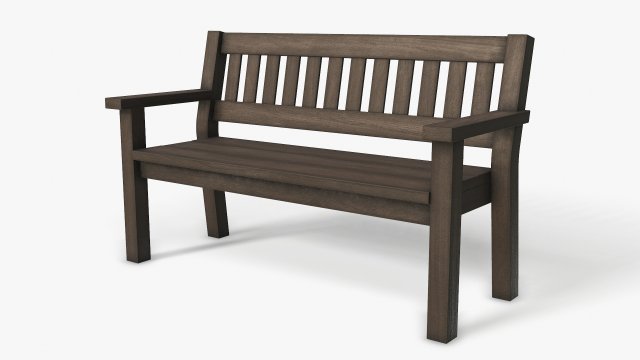 garden bench 3D 모델 .c4d .max .obj .3ds .fbx .stl .blend 