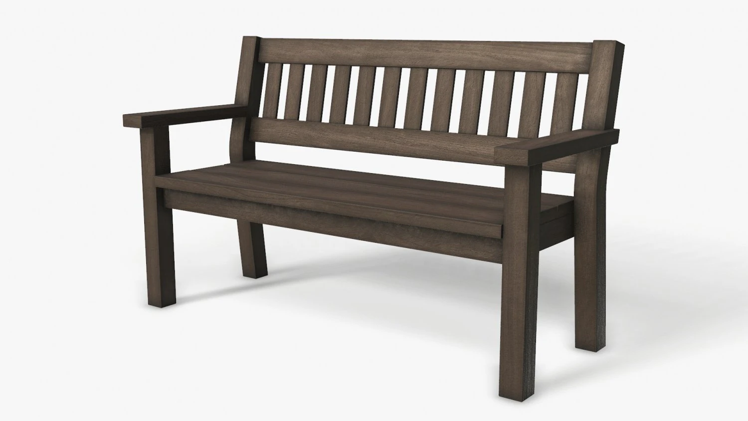 garden bench 3D Model .c4d .max .obj .3ds .fbx .stl .blend 