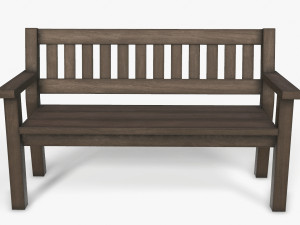 garden bench 3D 모델