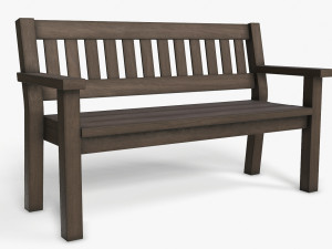 garden bench 3D 모델