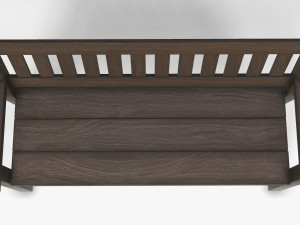 garden bench 3D 모델