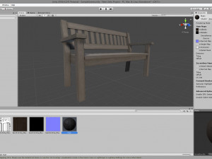 garden bench 3D 모델