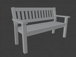 garden bench 3D Model