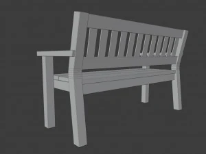 garden bench 3D Model