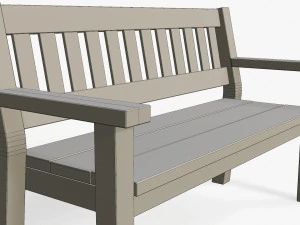 garden bench 3D Model