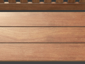 wooden bench Modèle 3D