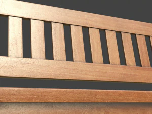 wooden bench 3D Model
