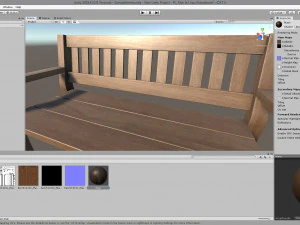 wooden bench 3D Model