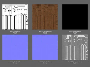 wooden bench 3D Model