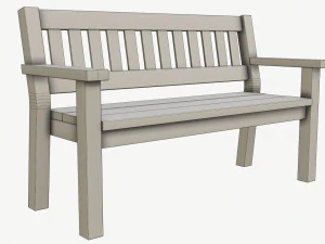 wooden bench 3D Model